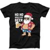 Weihnachten Santa Ho Ho Halt mein Bier Weihnachten Lustiges Geschenk Schwarzes T-Shirt 231