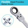1Pcs Dual-purpose Plum Blossom Open-end Wrench, Industrial Grade Adjustable Ratchet Wrench, 72 Tooth Quick Wrench, Plum Blossom Wrench