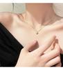 Elegant S925 Sterling Silver Diamond Square Necklace for Women – Luxurious Clavicle Chain Design