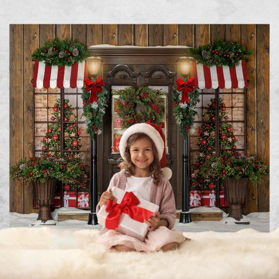 Gobelin świąteczny Przezroczysty nadruk Cukierkowy Miękki Jasny Zimowy Kolor Dekoracyjny Ręcznie Robiony Sklep Wzór Tło