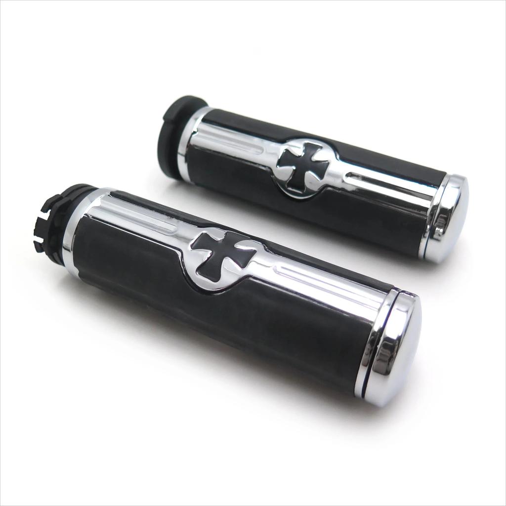 Motorcycle Accessories Skull 1" Mechanical Hand Grips For Harley Davidson 1996-Later VRSC XL XR Dyna Softail YAMAHA Kawasaki