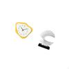 Acrylic Wave Wall Clock Modern Office Ornament Silent Timepiece Abstract Sculpture Resin Figurine