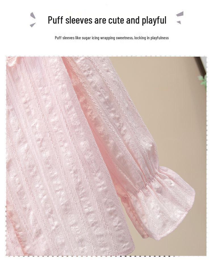 2023 Frühling Rosa Koreanischer Stil Langarmhemd für Mädchen & Babys