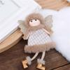 Christmas Plush Angel Girl Dolls Ornaments Xmas Tree Pendant Hanging Decoration For Home New Year Decor Supplies Kids Gifts