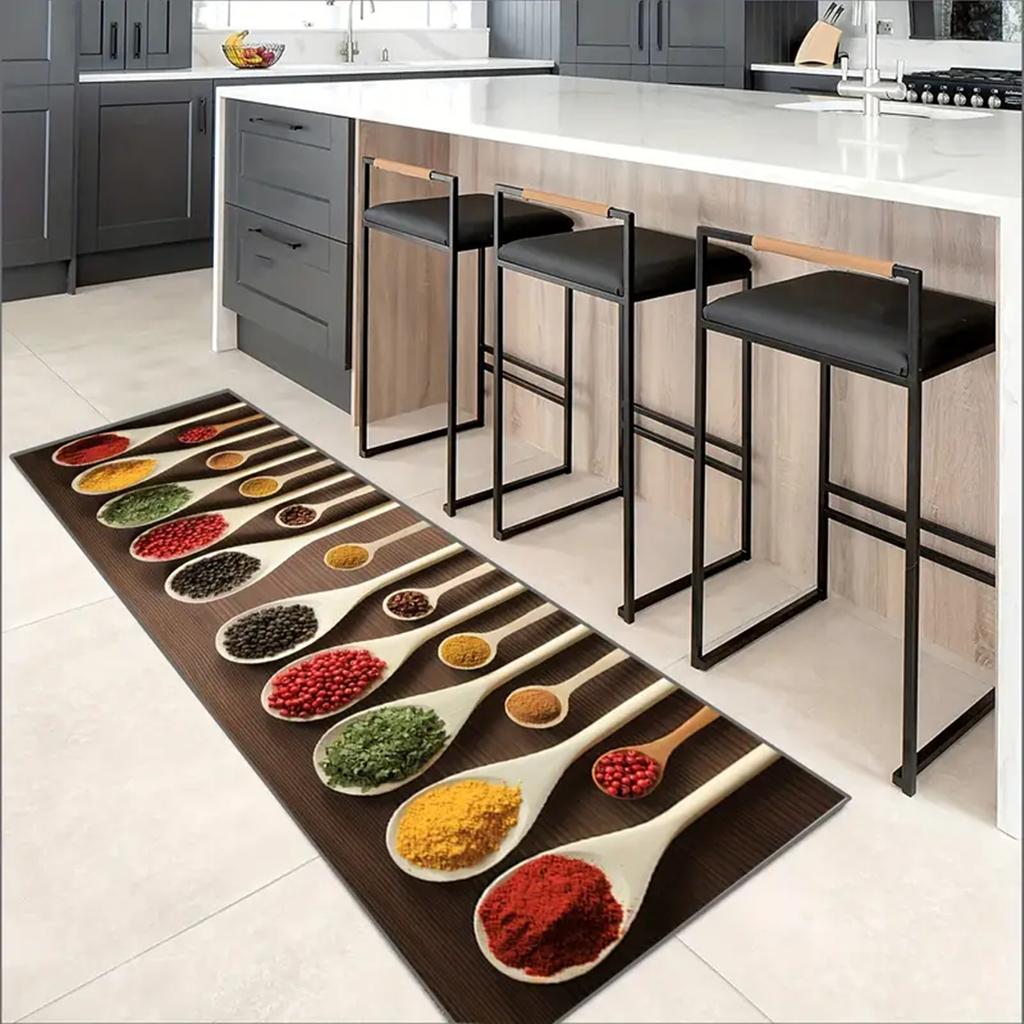 1 Pc Kitchen Rugs Non-slip Kitchen Mat Big Size Kitchen Carpet Machine Washable Floor Mat for Home Use Home Decor