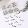 1 Box 6 Styles Wing Beads Angel Fairy Wings Charm Alloy Spacer Bead Antique Silver for Jewelry Making Xmas DIY Crafts