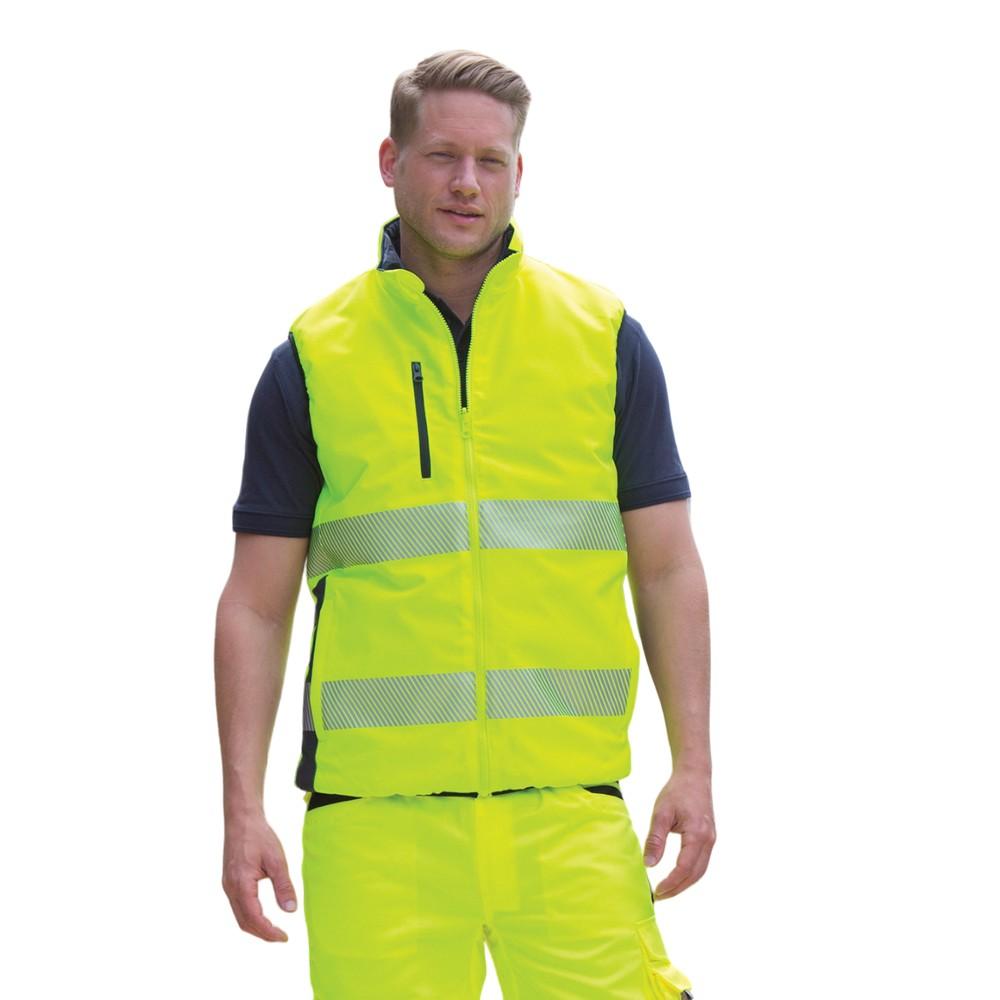 SAFE-GUARD by Result Mens Reversible Soft Padded Vest