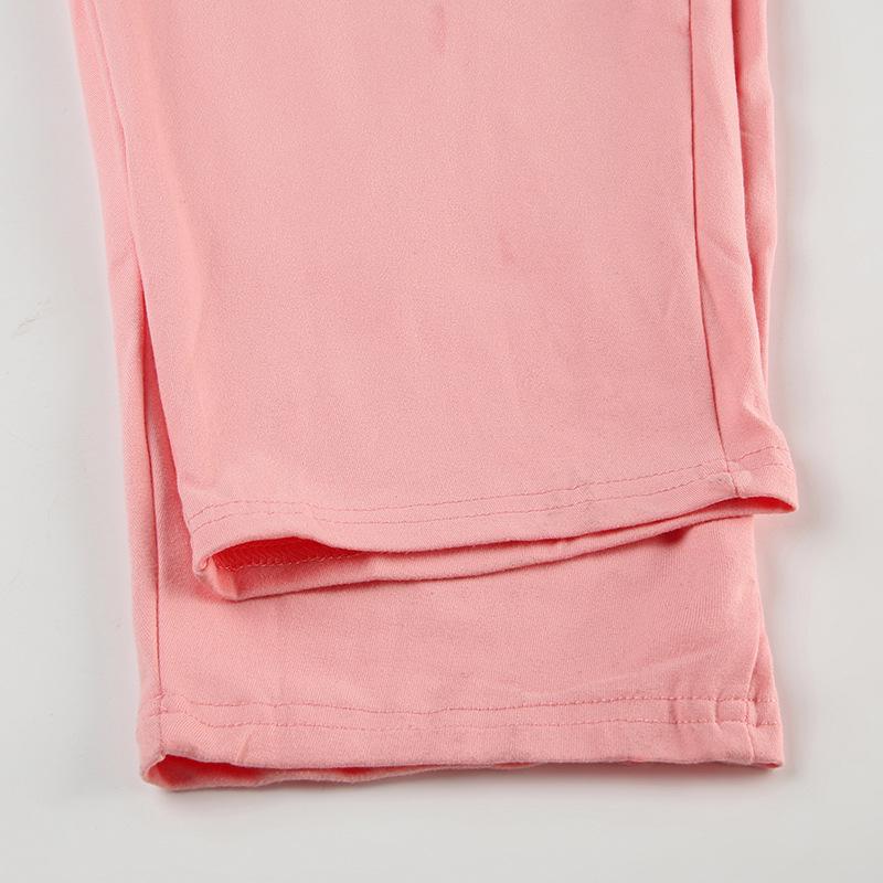 Lässiger europäischer & amerikanischer einfarbiger vielseitiger lockerer Jumpsuit