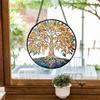 Gekleurd Glas Raam Hangdecoratie Rond Zonenvanger Paneel Huis Kantoor Woonkamer Tuin Binnenplaats Venster Hangend Ornament