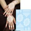 Lace Tattoo Sticker Waterproof White Temporary Tattoo Sticker Party Wedding Tattoo