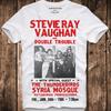 T-Shirt Stevie Ray Vaughan Double Trouble Live Tour Konzertposter Blues Rock Retro Vintage