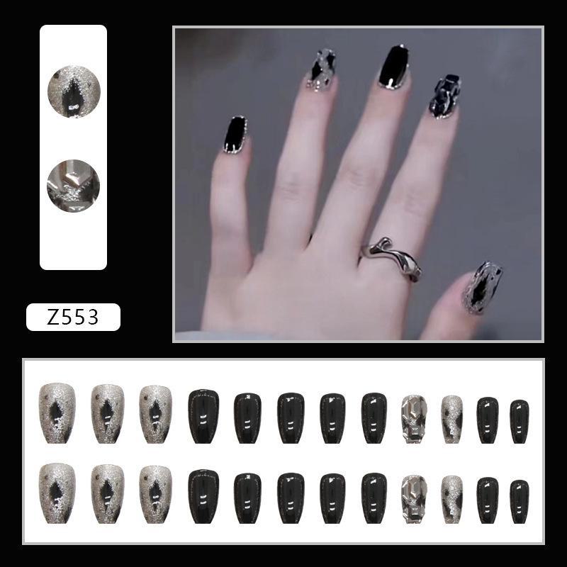 Sweet Cool Dark Style Removable Fake Nail Art Stickers