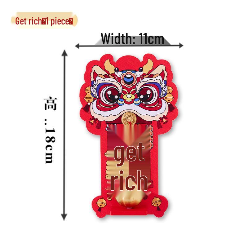 Chinese Lion Dance Inspired Auspicious Beast Magnetic Doorbell for Housewarming Decoration
