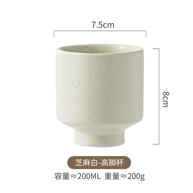 High-End Aromatherapy Candle Cup Tall Teacup Izakaya Ceramic Shochu Cup Japanese Matcha Coffee Cup