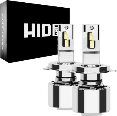HID Shop H4 LED Scheinwerfer 68400cd HID Klasse Explosives Weiß 6500k Fahrzeuginspektionskompatibel 2er Set Q Serie Platin (Candela) [65W Helligkeit]