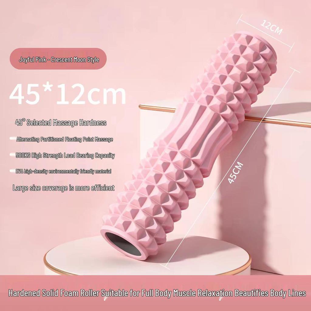 Crescent Foam Roller for Muscle Relaxation and Yoga