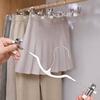 10PCS PVC Dipped Pants Hangers Stainless Steel Pants Clip Clothes Drying Rack  Underwear