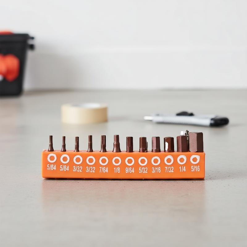 12/24 Stück Sechskant-Schraubendreher-Bit-Set, 25 mm Sechskantschaft, Magnetischer Sicherheits-Schraubendreher-Bit mit Aufbewahrungsleiste