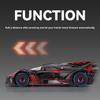 Car Bugatti Bolide Model Alloy Toy With Sound And Lights For Enthusiasts Car