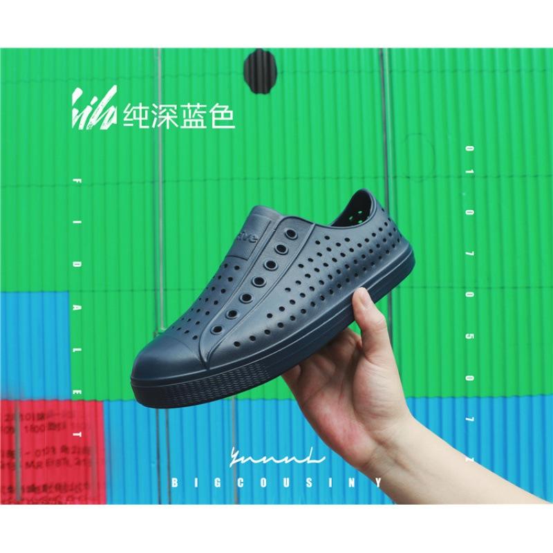 Hole Shoes Men's Bag Head Sandals Wading Beach Hollow Shoes Summer Breathable Non-slip Korean Version