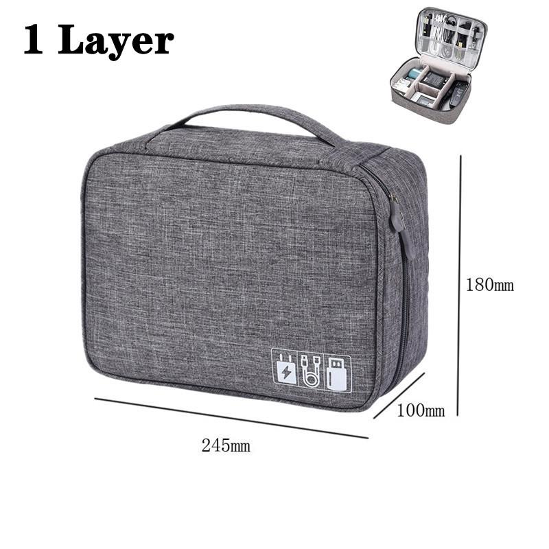 

Портативная цифровая сумка для хранения Водонепроницаемый электронный органайзер Дорожный USB-кабель Кабель для передачи данных Зарядный штекер Зарядный блок Сумка-коробка для сокровищ