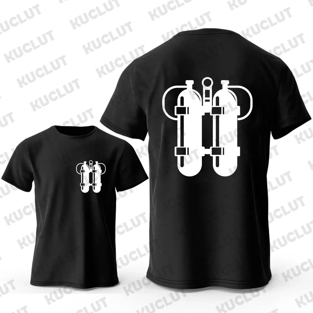 

Футболка с принтом дайвинг-твинсета для мужчин, летняя мода, футболки для дайверов, мужские футболки с коротким рукавом для дайвинга, топы Y2k 3XL