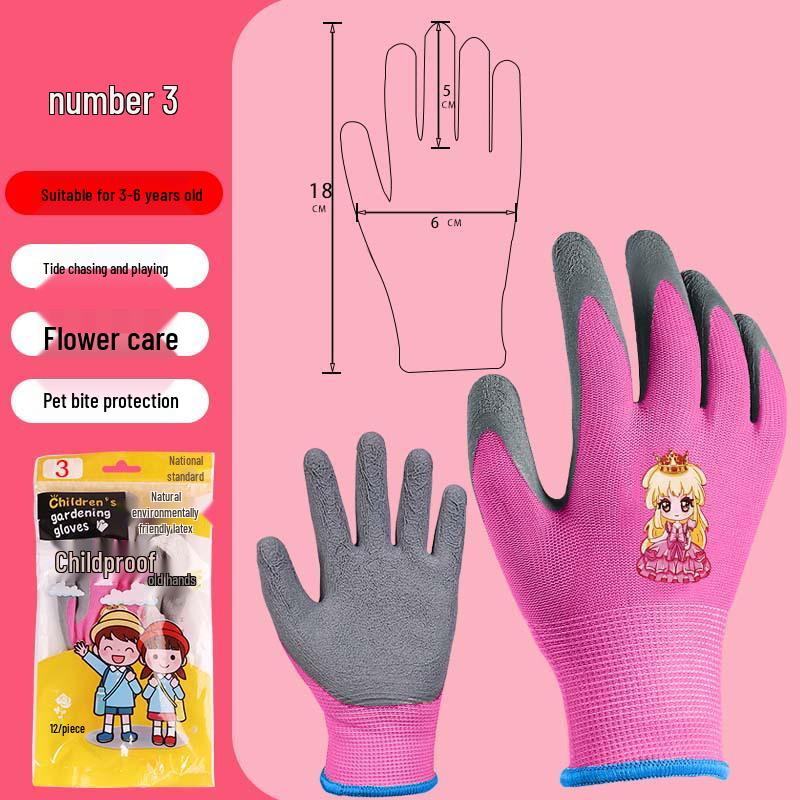 Kids' Nitrile Anti-Puncture Tide-Pooling & Gardening Gloves