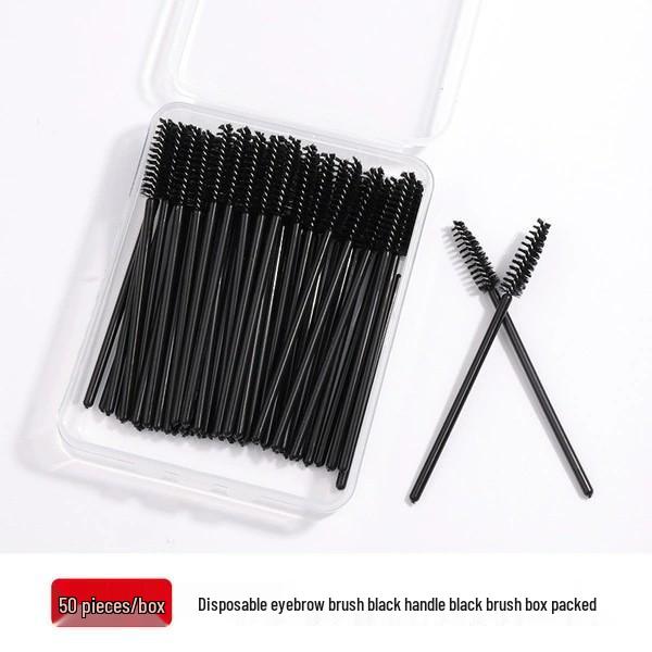 Curved Disposable Eyelash & Eyebrow Brush Comb - Precision Lash Makeup Tool