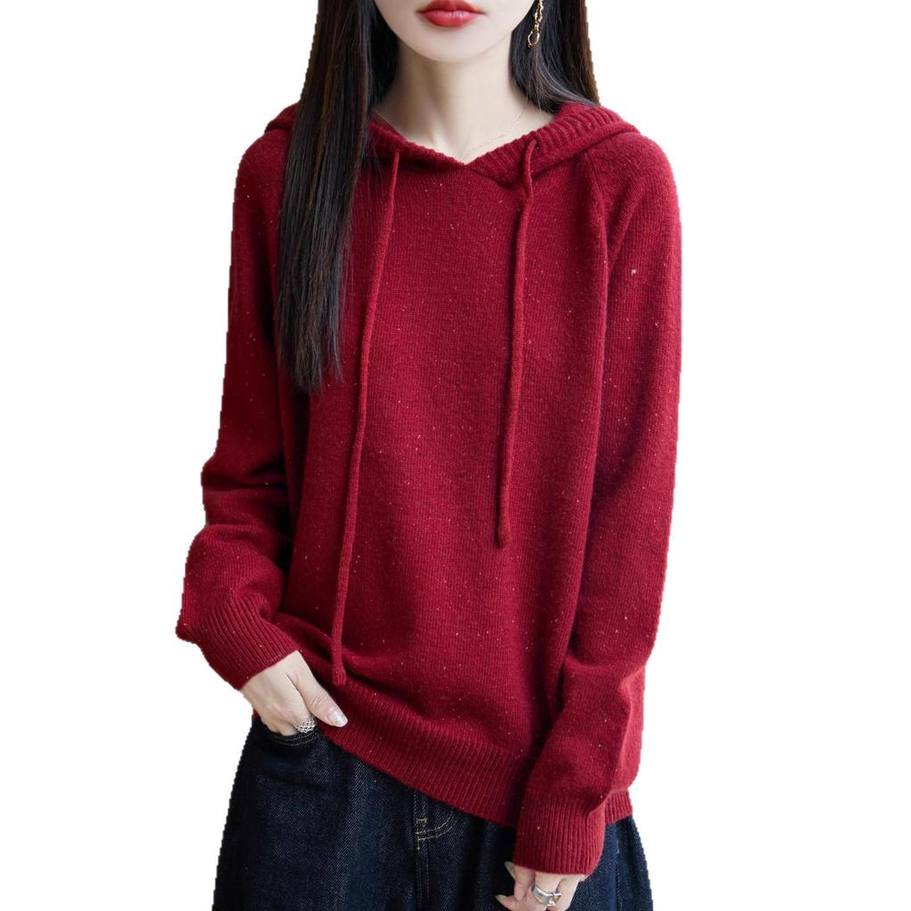 Women's Colorful Spot Element Hoodie - Autumn/Winter Niche Design, Loose-Fit, Lazy Style Sweatshirt Jacket