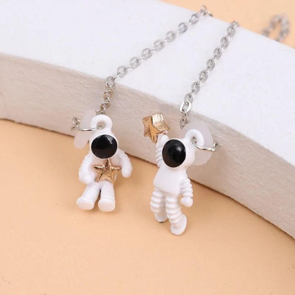 Magnetic Headphone Chains Astronaut Earphones Necklace Anti-Lost Earphone Chain Bluetooth Earphone