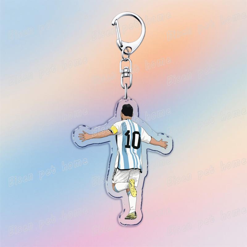 

Famous Football Soccer Keychains for Accessories Bag Charm Court Keyrings Jewelry Fans Friends Gifts