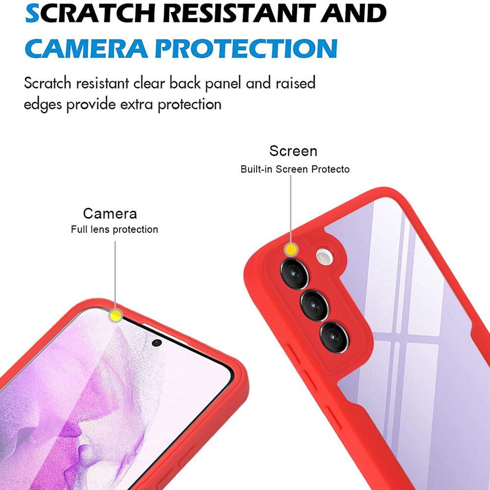 For Samsung Galaxy S23+ Phone Case Acrylic+TPU +PET Screen Film Phone Cover Camera Lens Protection