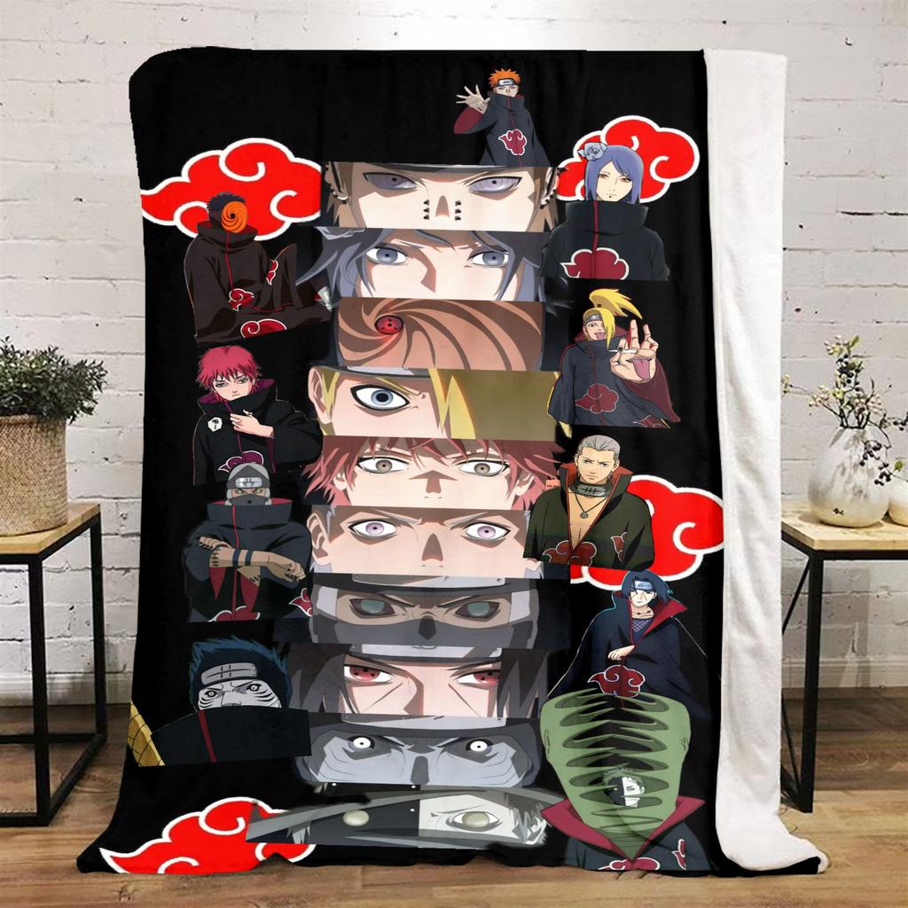 Japanese anime cartoon NARUTO famous Uzumaki Naruto blanket soft home furnishing nap decoration four seasons warm Sherpa blanket B12