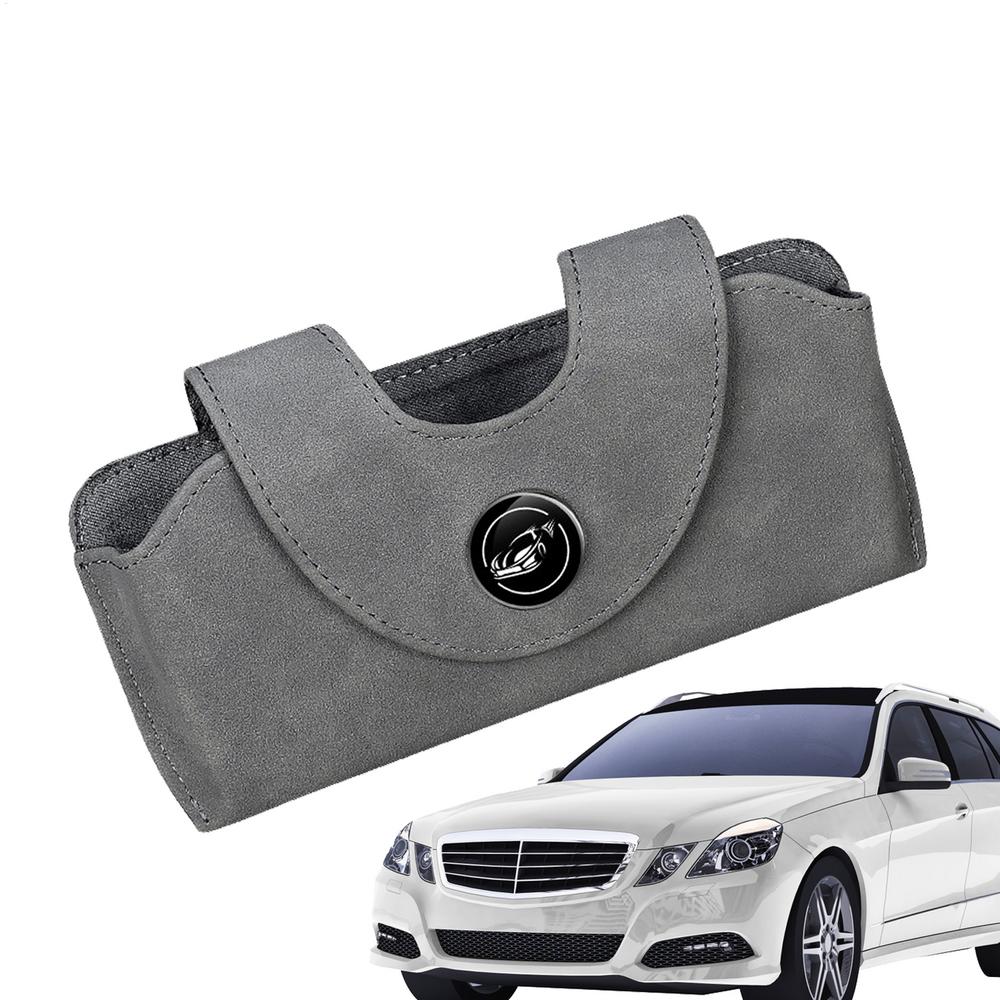 Car Sun Visor Organizer Magnetic Closure Sunglasses Organizer Portable Vehicle Sun Visor Eyeglasses Holder For Cars SUVs