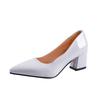 Fashion High-heeled Shoes Women 2024 Pointed Shallow Mouth Shoes Women's Thick-heeled Fashion Shoes Plus Size 43  Zapatos Para Mujer