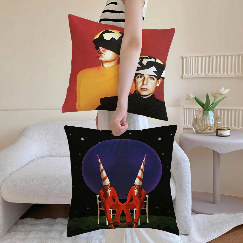 Music P-Pet Shop Boys Band Pillow Case Anti-dustmite Invisible Zipper Sofa Bed