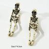 Skull Skeleton Earrings Zinc Zinc Alloy Imitation Human Bone Earrings Fashion Halloween Earrings  Accessories