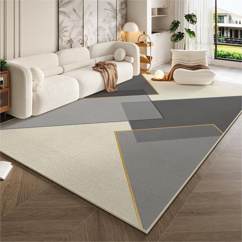 Cream Style Simple Carpet for Living Room Sofa Mat Anti-slip Easy To Clean Bedroom Wardrobe Room Mat Home Decoration