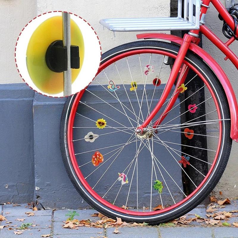 Bike Wheel Spoke Decoration Multicolor Cute Clip For Kids Bike Wheel Accessories Decoration Children Gift Bicycle Beads Clip