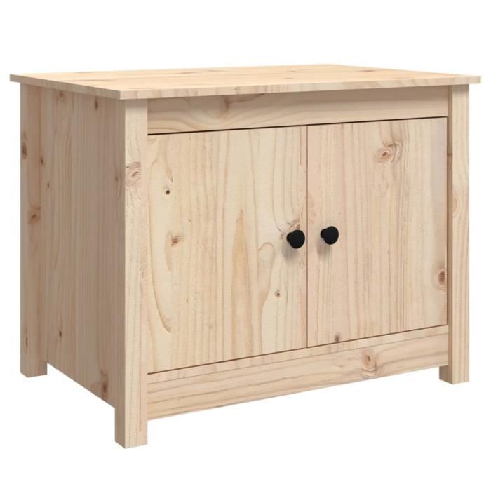 VidaXL Table basse 71x49x55 cm Bois massif de pin 820926