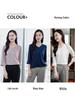 2025 Spring Women's V-Neck Mulberry Silk Blouse - Solid Color, Loose Fit