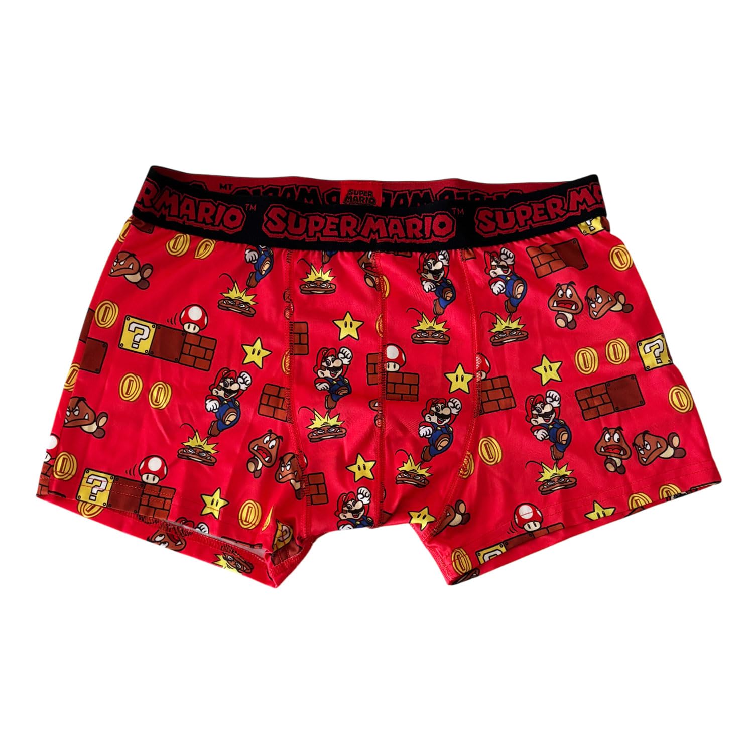 Small Planet Super Mario Transfer Boxer Briefs Stage Red M Size
