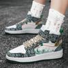 Scarpe Sportive Stampate da Uomo Stile Street da Donna Unisex Scarpe Sneakers da Corsa Studenti Scarpe Oversize per Coppia High Top