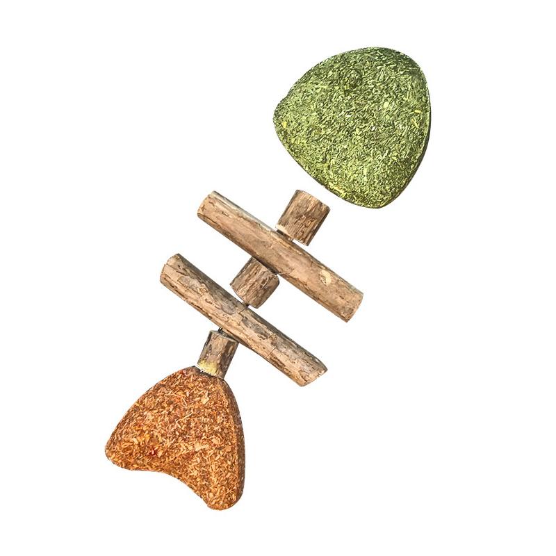 

Reinforce Your Cat s Dental Routine,2026 Unique Mackerel Bone Cat Toy,Wooden Catnip Tooth Whitening Stick