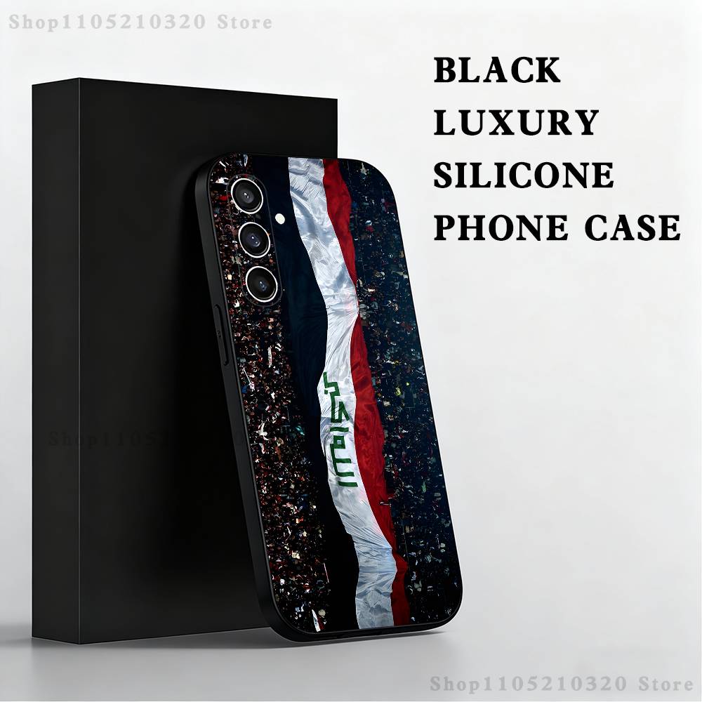 

Nation I-Iraq Flag Phone Case For Samsung S25,S24,S21,S22,S23,S30,Ultra,S20,Plus,Fe,Lite,Note,10 Black Soft Shell SamsungS25 5G