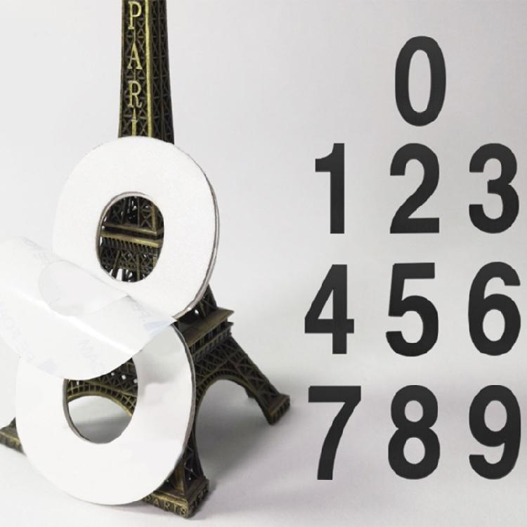 Contemporary Stainless Steel Building Numbers Modern Designings Address Number Plaste Simple Installation for Household