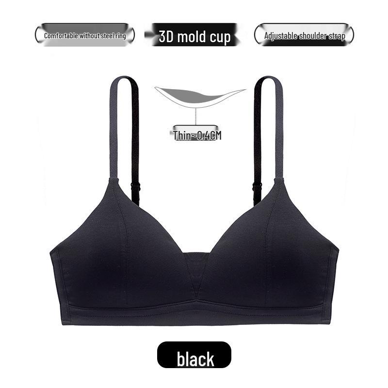 

Безшовний японський бюстгальтер із трикутною чашкою Zhiqu для маленьких грудей – без сталевого кільця, легкий літній дизайн для дівчат XL (80C/85A/85B)