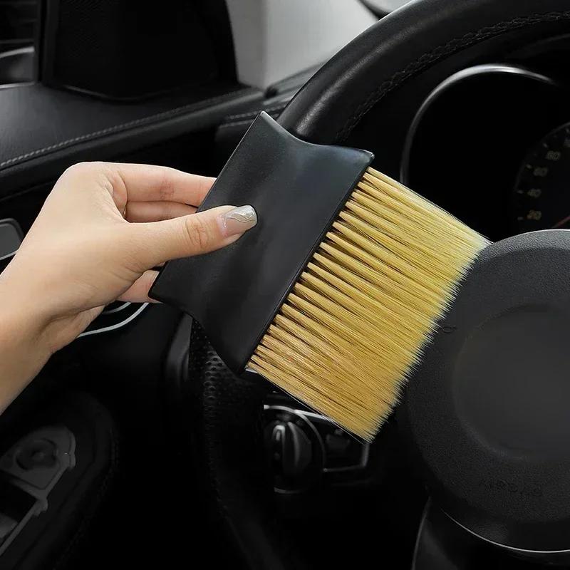 Car Interior Cleaning Brush Car Air Outlet Detail Crevice Dust Removal Brush Home Office Dust Cleaning Tools Auto Accessories
