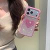 Premium sense three-dimensional flash diamond white background rose red love is suitable for Apple 17promax mobile phone case iphone16 new women's