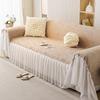 European Style Light Luxury Sofa Cover Chenille Light Yarn Skirt Settee Towel Comfortable Non Slip Fashion Living Room Decor